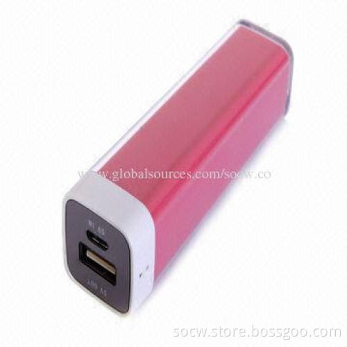 Professional manufacturer of power banks with capacity of 2600mAh and best choice for gifts